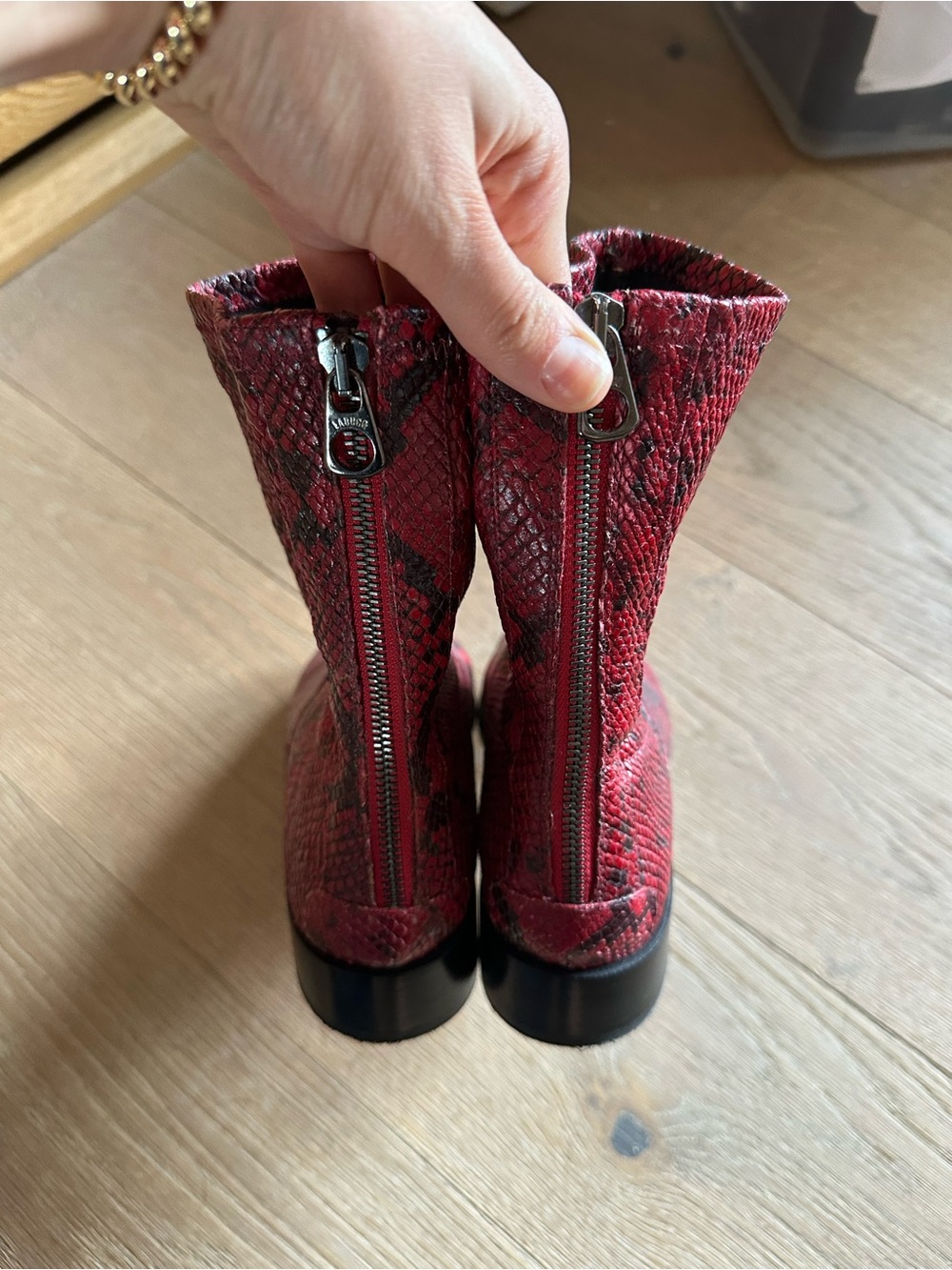 Labucq red python Caro boot - Picture 4 of 6